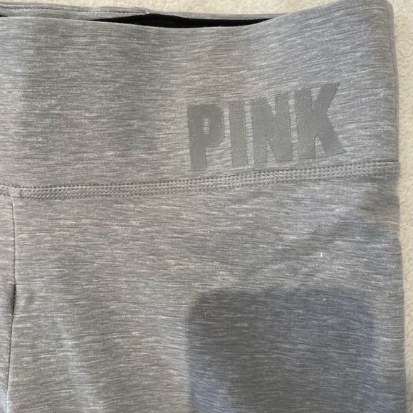 Full length gray yoga leggings great condition! From Victoria secret (Pink) - Picture 3 of 3